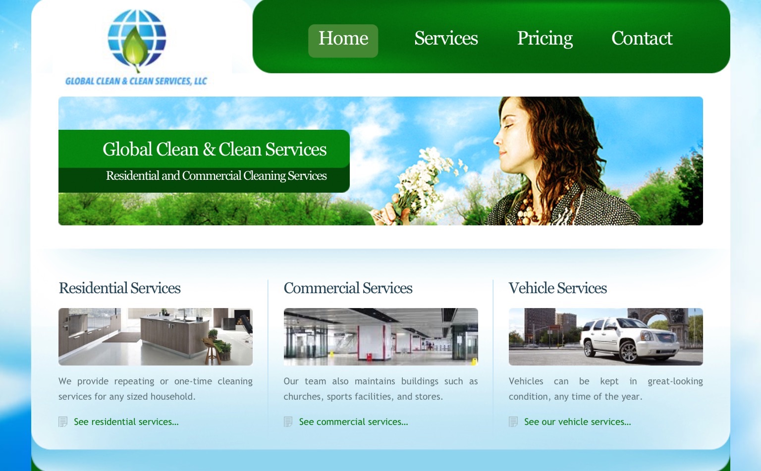 Global Clean & Clean Services Logo