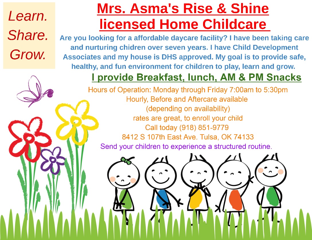 Rise&shine Childcare Logo