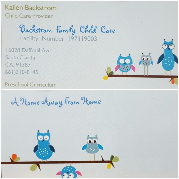 Backstrom Family Child Care Logo