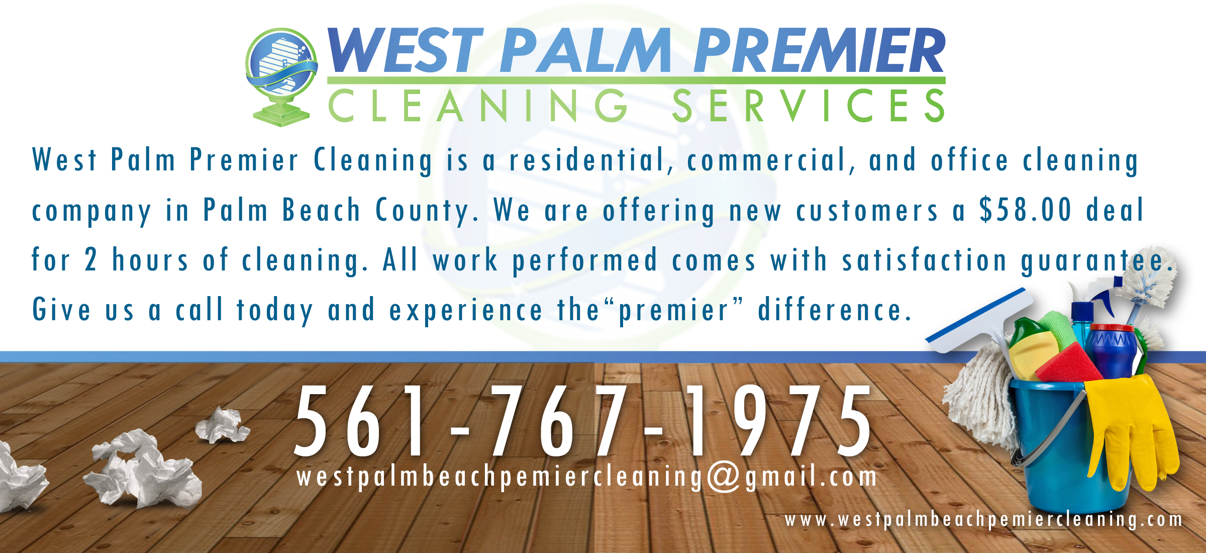 West Palm Premier Cleaning Srvc Logo