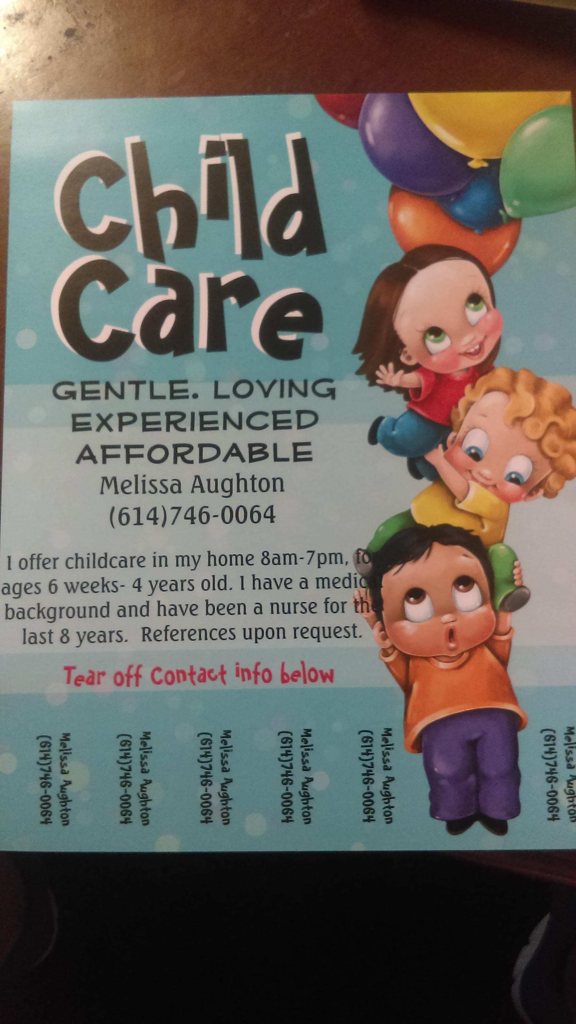 Melissa's Childcare Logo