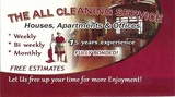 The All Cleaning Service Fully Bonded