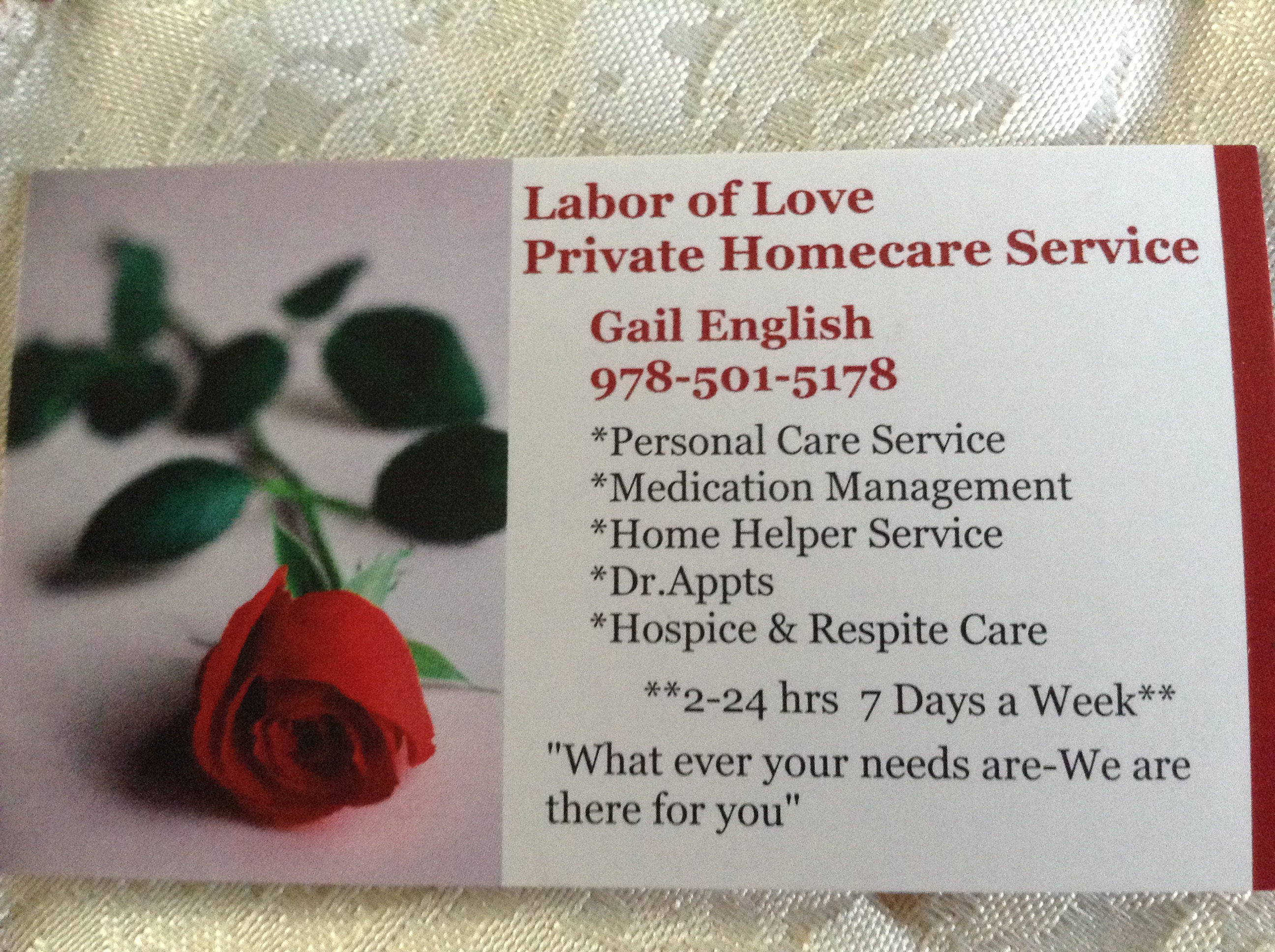 Labor Of Love- Private Eldercare Logo