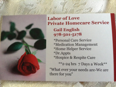 Labor of Love- Private Eldercare