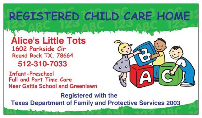 Alice's Little Tots Logo