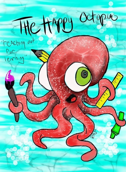 The Happy Octopus Logo