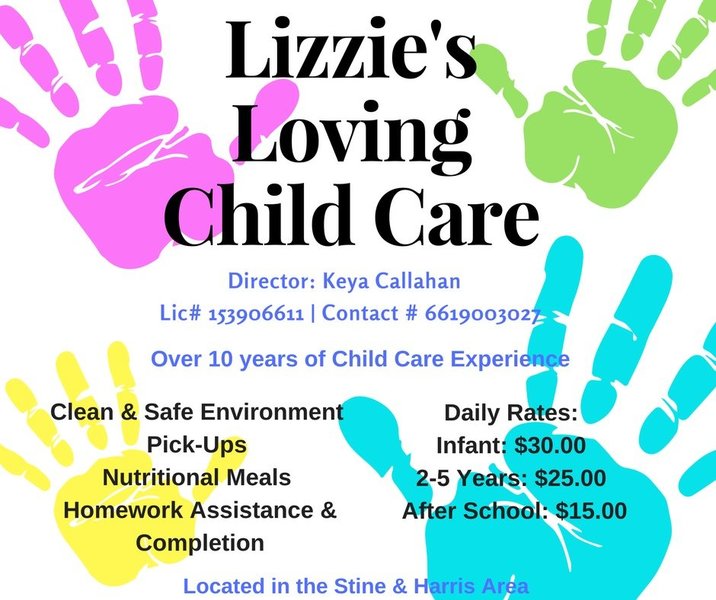 Lizzie's Loving Child Care Logo