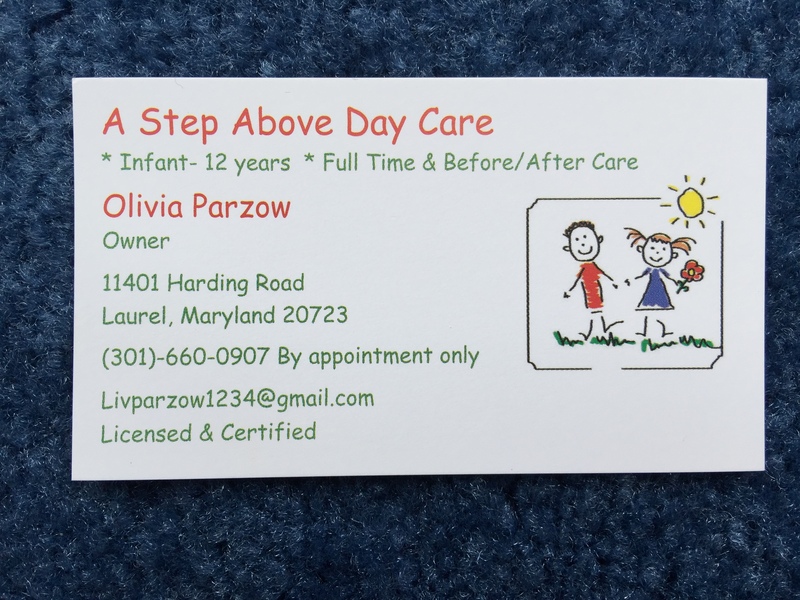 A Step Above Day Care Logo