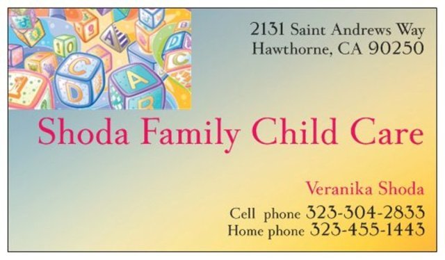 Shoda Family Child Care Logo