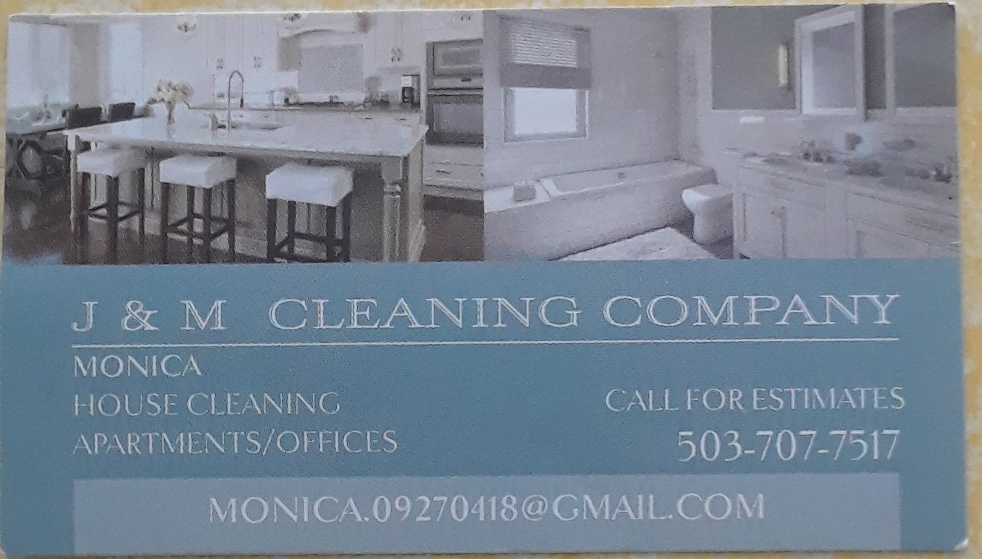 J & M Cleaning Company Logo