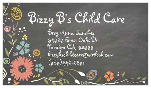 Bizzy B's Child Care Logo