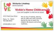 Vickie's Home Childcare Logo