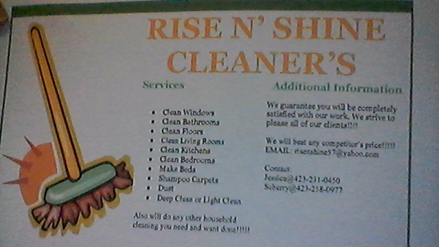 Rise N Shine Cleaners Logo