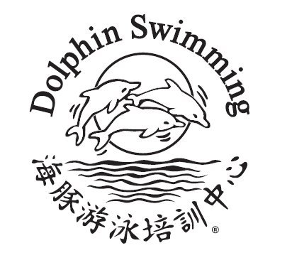 Dolphin Swimming Logo