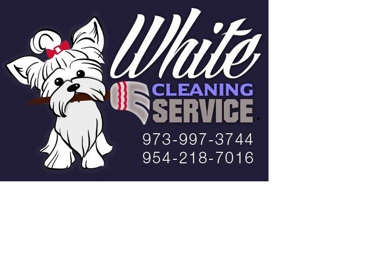 White Cleaning Service Logo