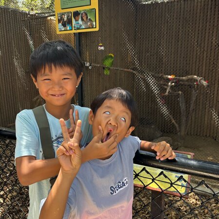 Two Young Boys Love Learning