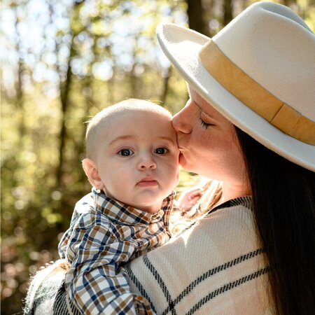 Happy Baby Looking For Care